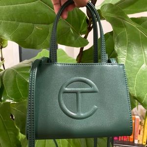 Dark Olive Small Telfar Shopping Bag